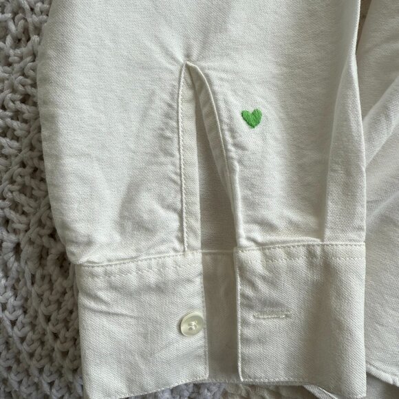 Sezane Tomboy Shirt with Rainbow Hearts (Excellent Condition Size 6) - Picture 8 of 10